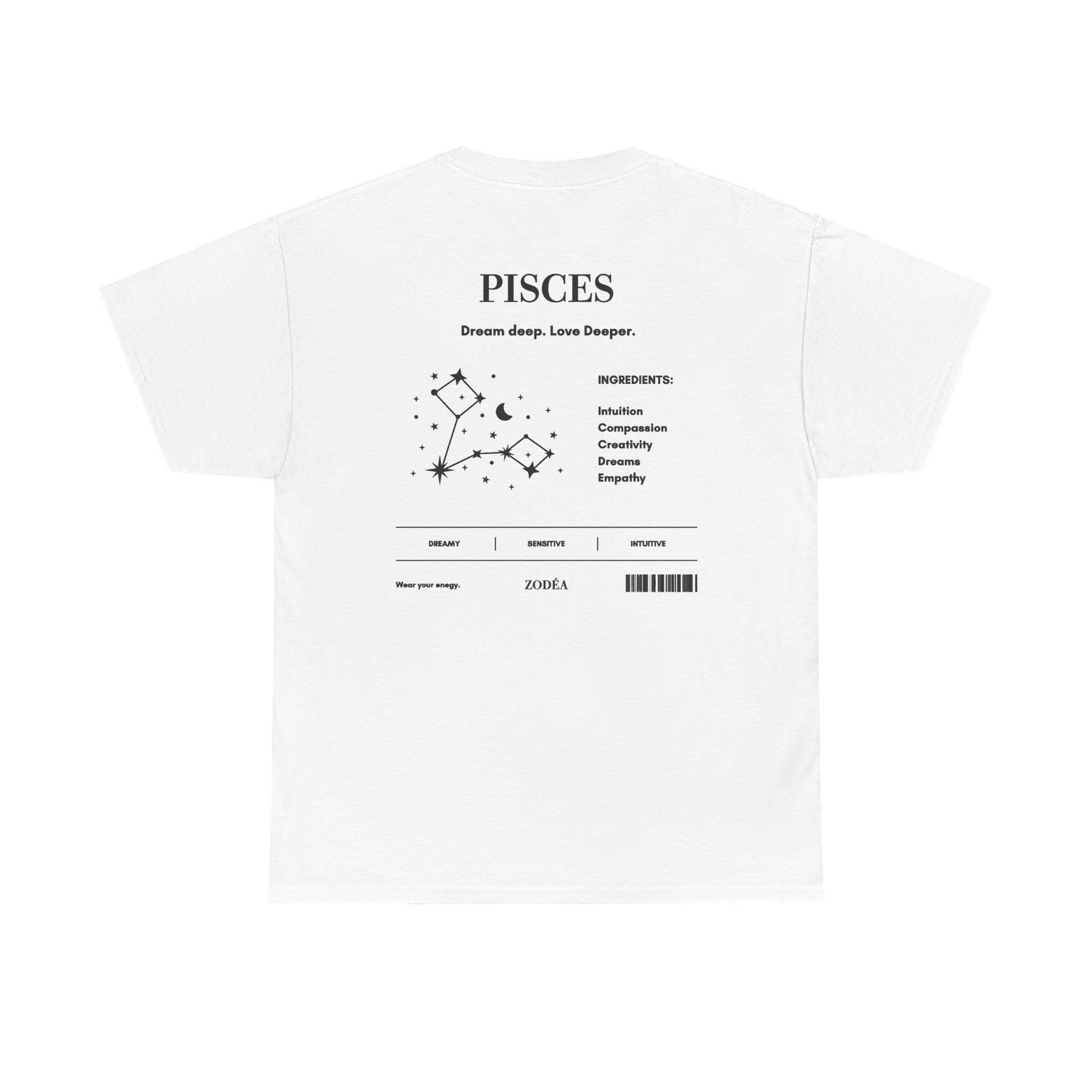 Camiseta del Zodiaco Constelación de Piscis
