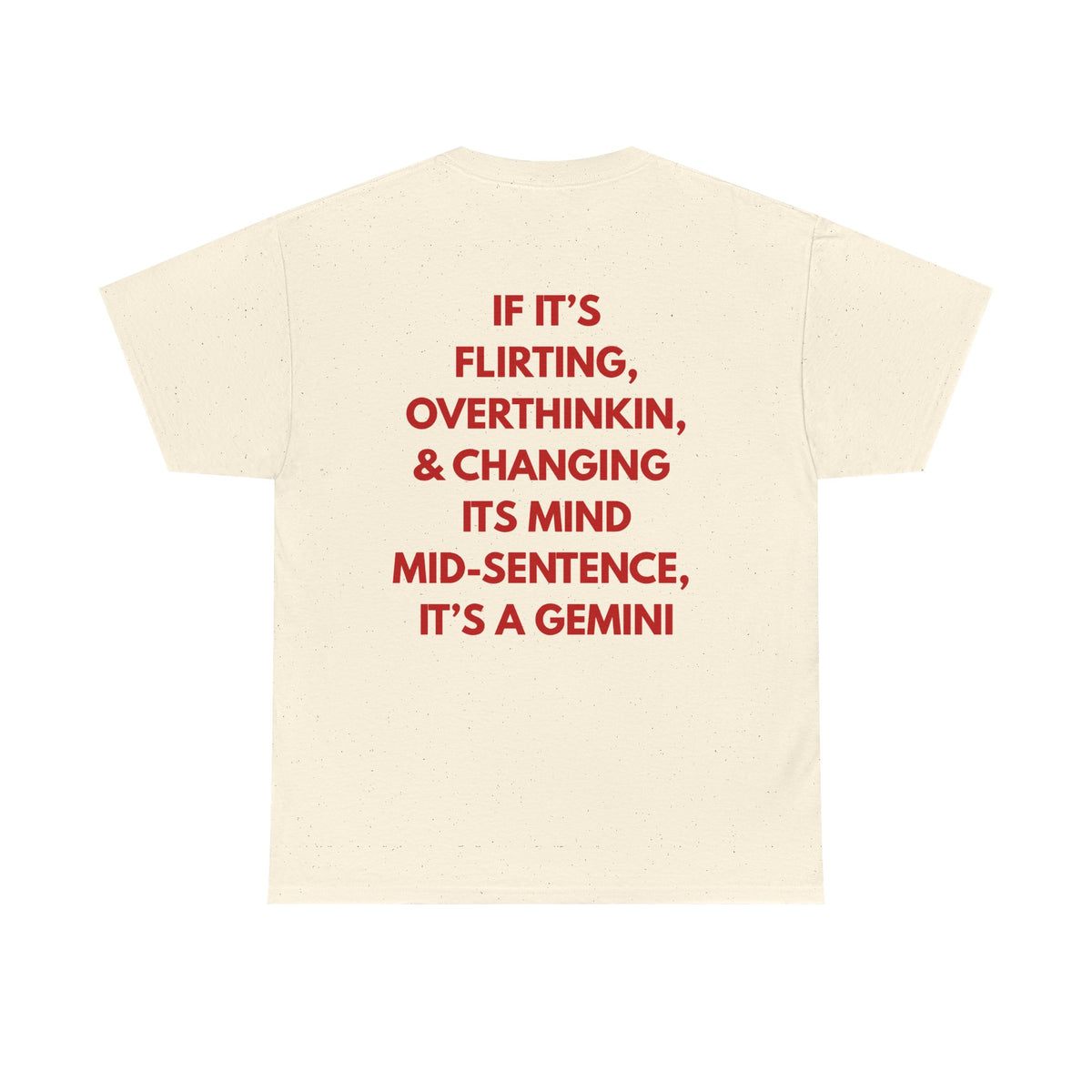 Gemini Zodiac Tee — "If It’s Flirting, Overthinkin'… It’s a Gemini"