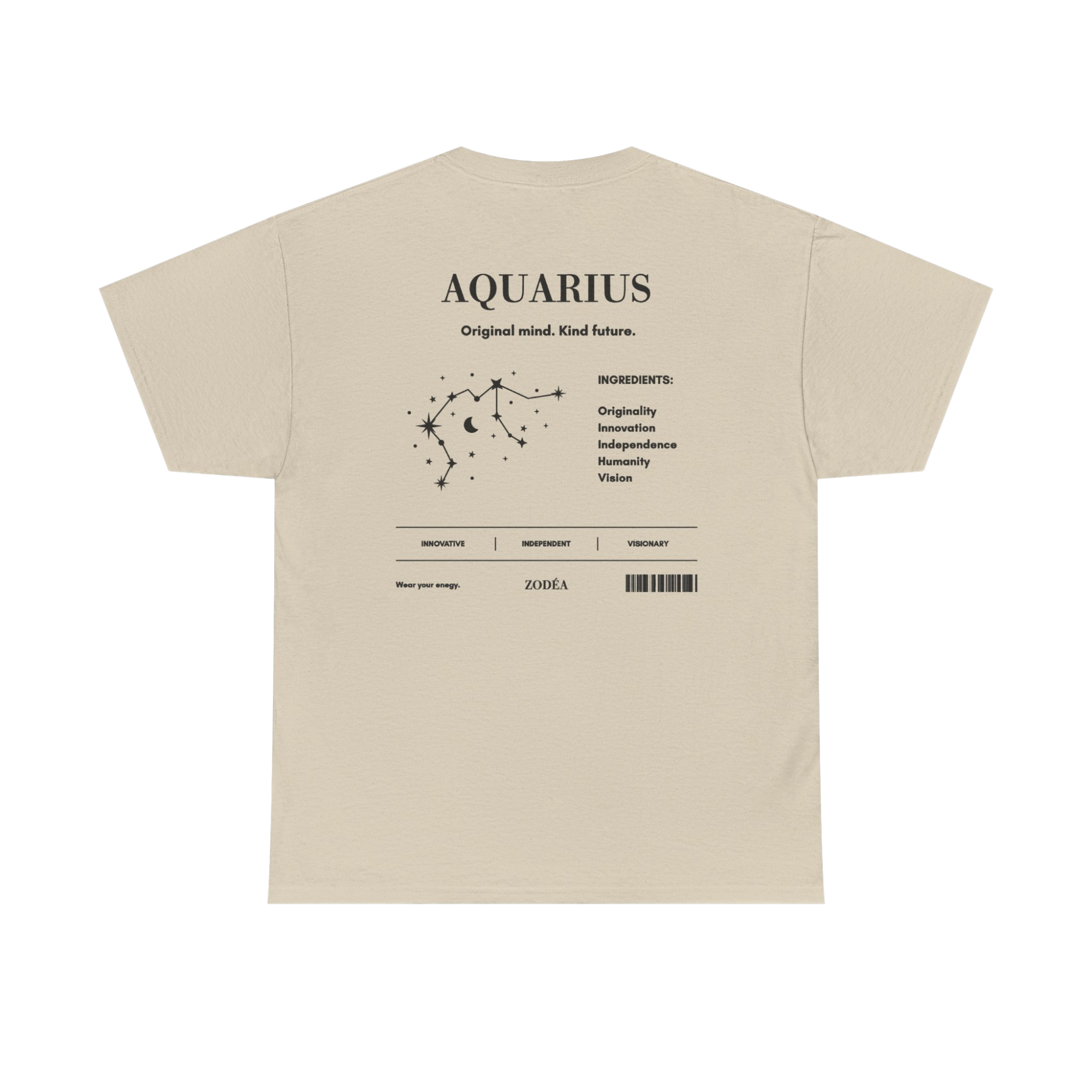 Camiseta del Zodiaco Constelación de Acuario