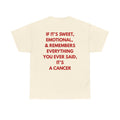 Cancer Zodiac T‑Shirt — “If It’s Sweet, Emotional…It’s a Cancer” Horoscope Tee