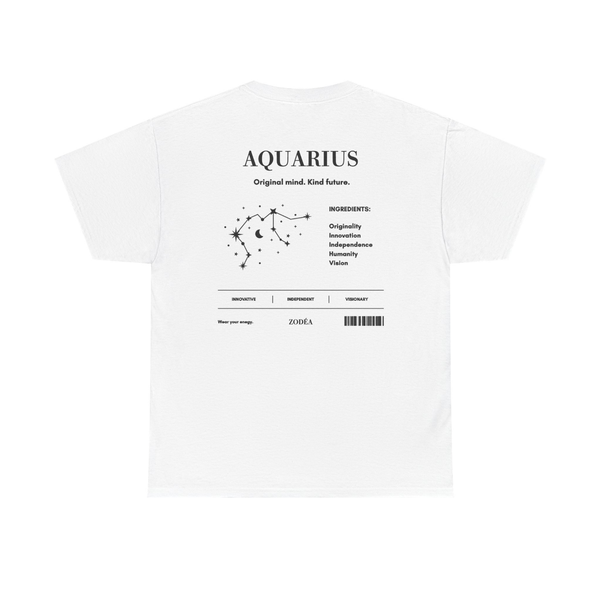Camiseta del Zodiaco Constelación de Acuario
