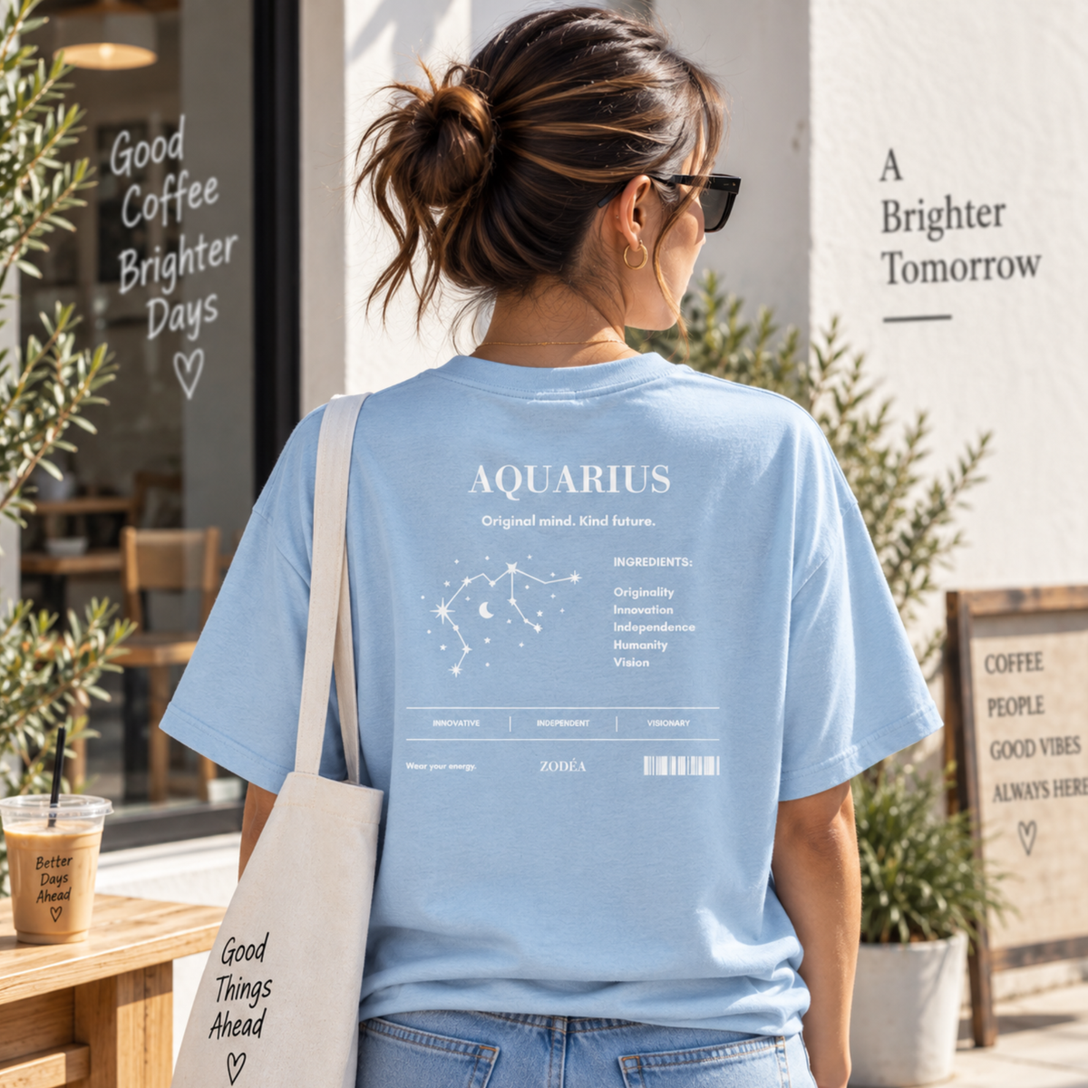 Camiseta del Zodiaco Constelación de Acuario