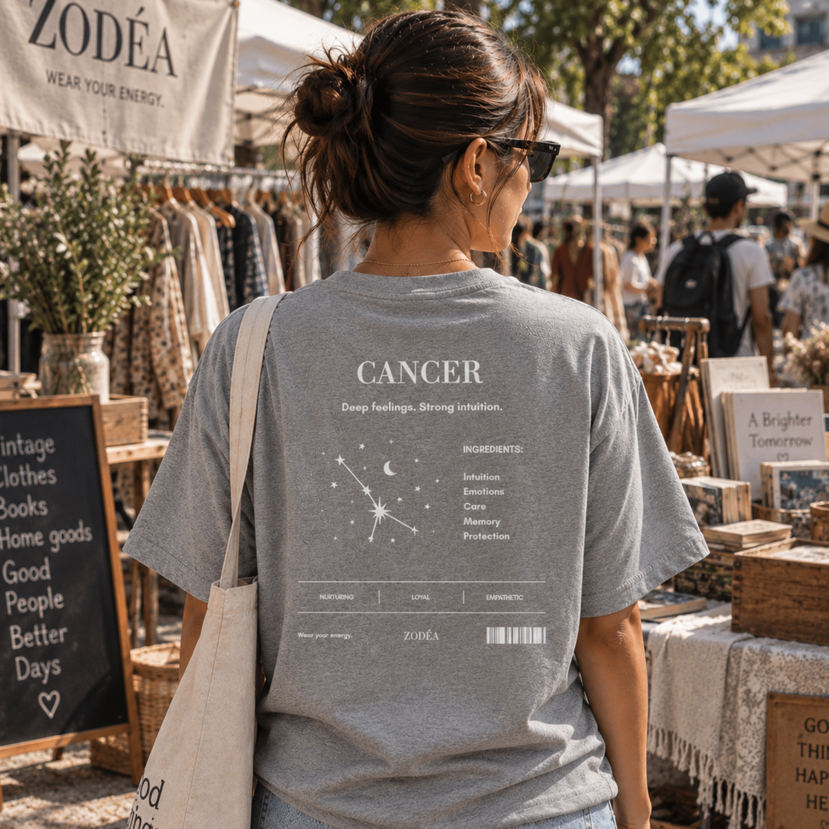 Camiseta del Zodíaco Constelación Cáncer