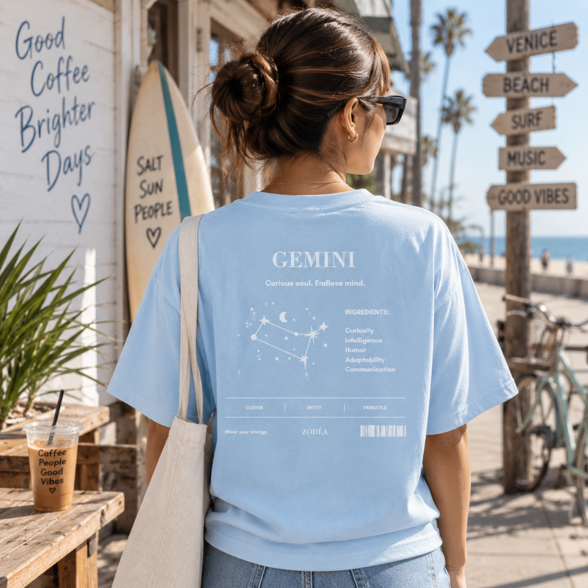 Camiseta con el Zodíaco de la Constelación de Géminis