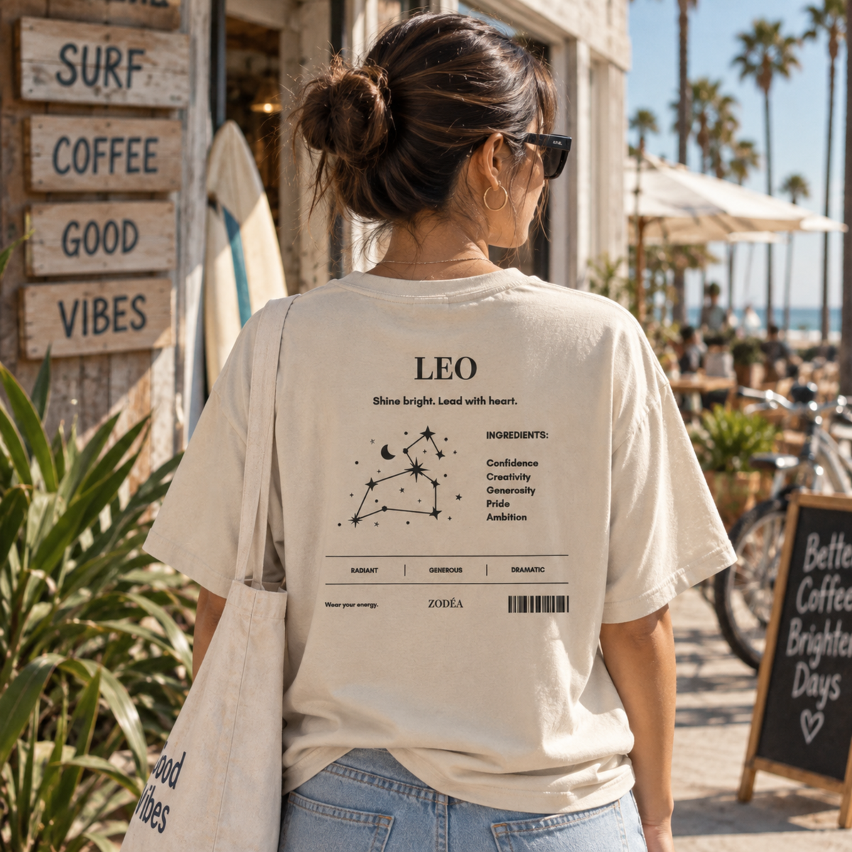 Camiseta del Zodíaco de la Constelación de Leo