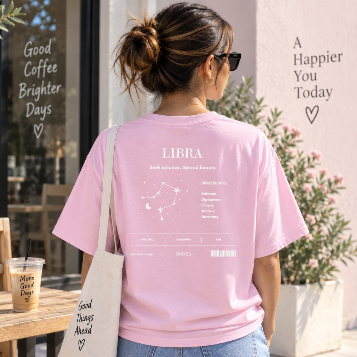 Camiseta del Zodiaco Constelación Libra