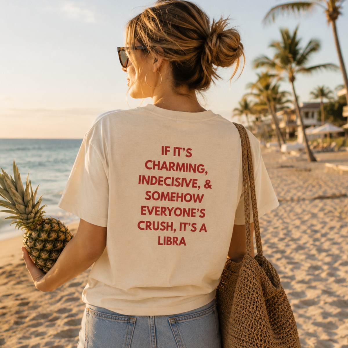 Libra Zodiac Tee — "If It's Charming, Indecisive... It's a Libra"
