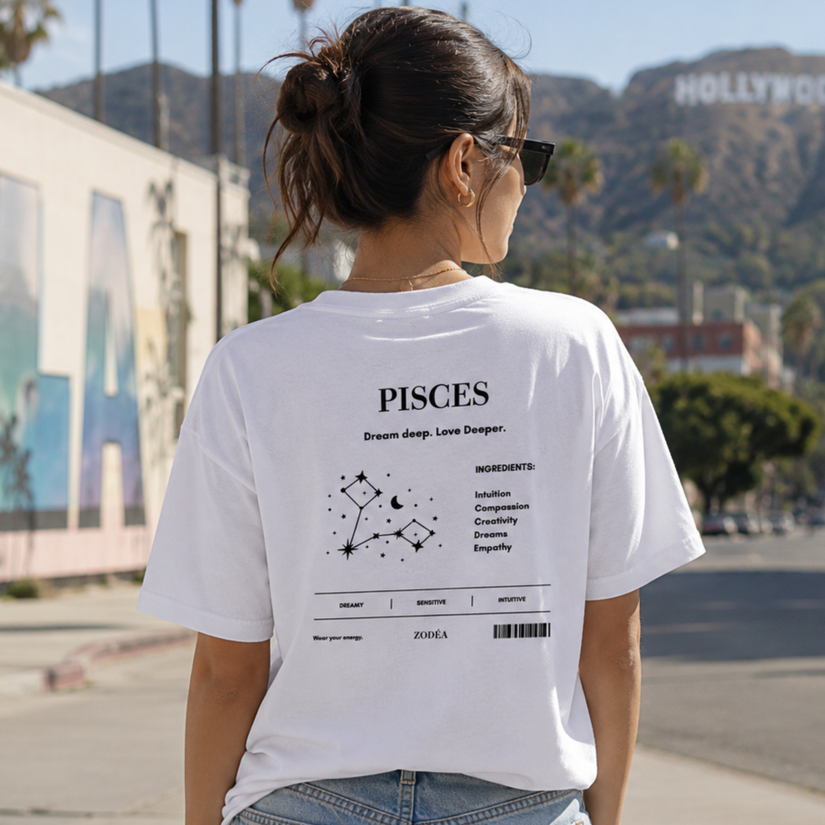Camiseta del Zodiaco Constelación de Piscis