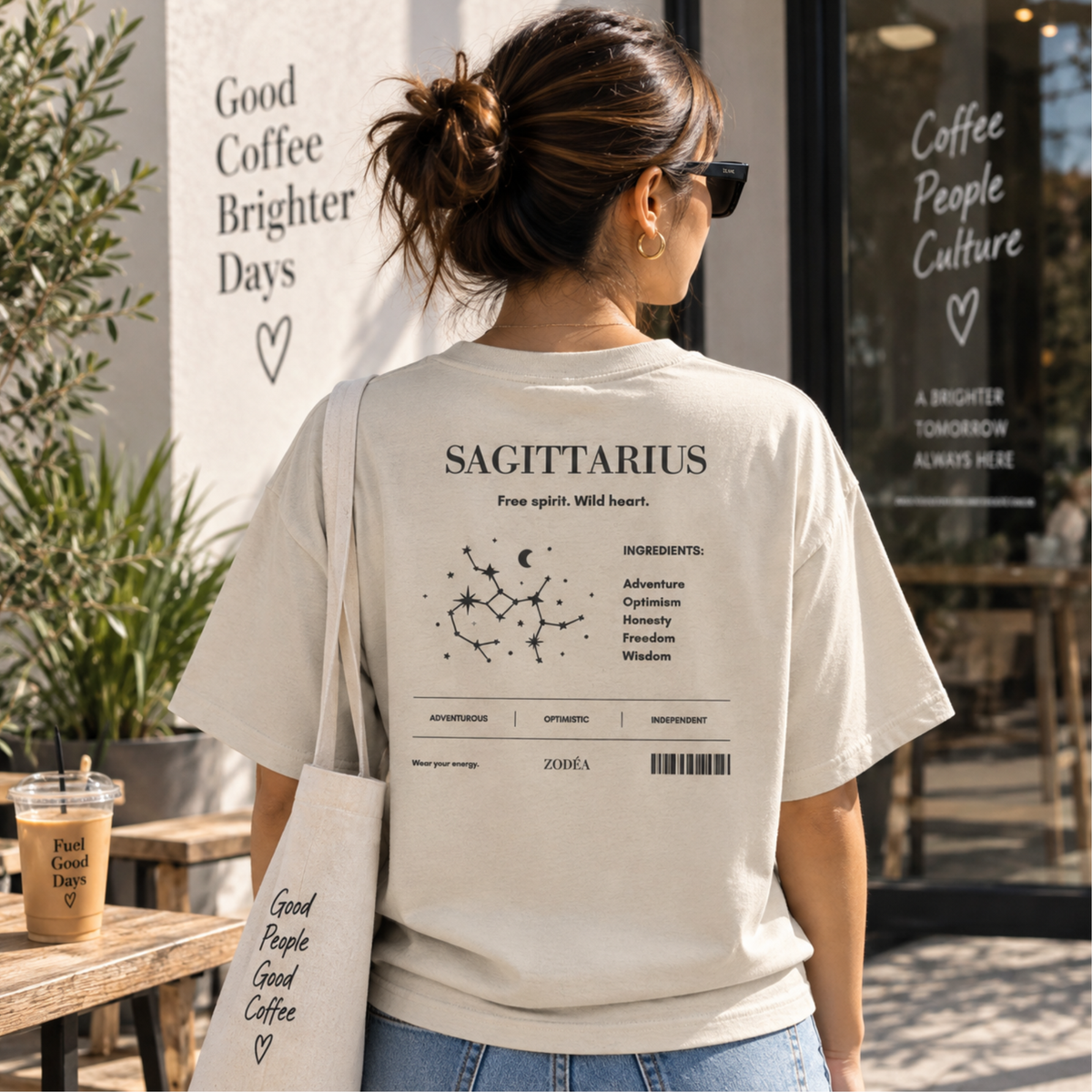 Camiseta del Zodíaco Constelación de Sagitario