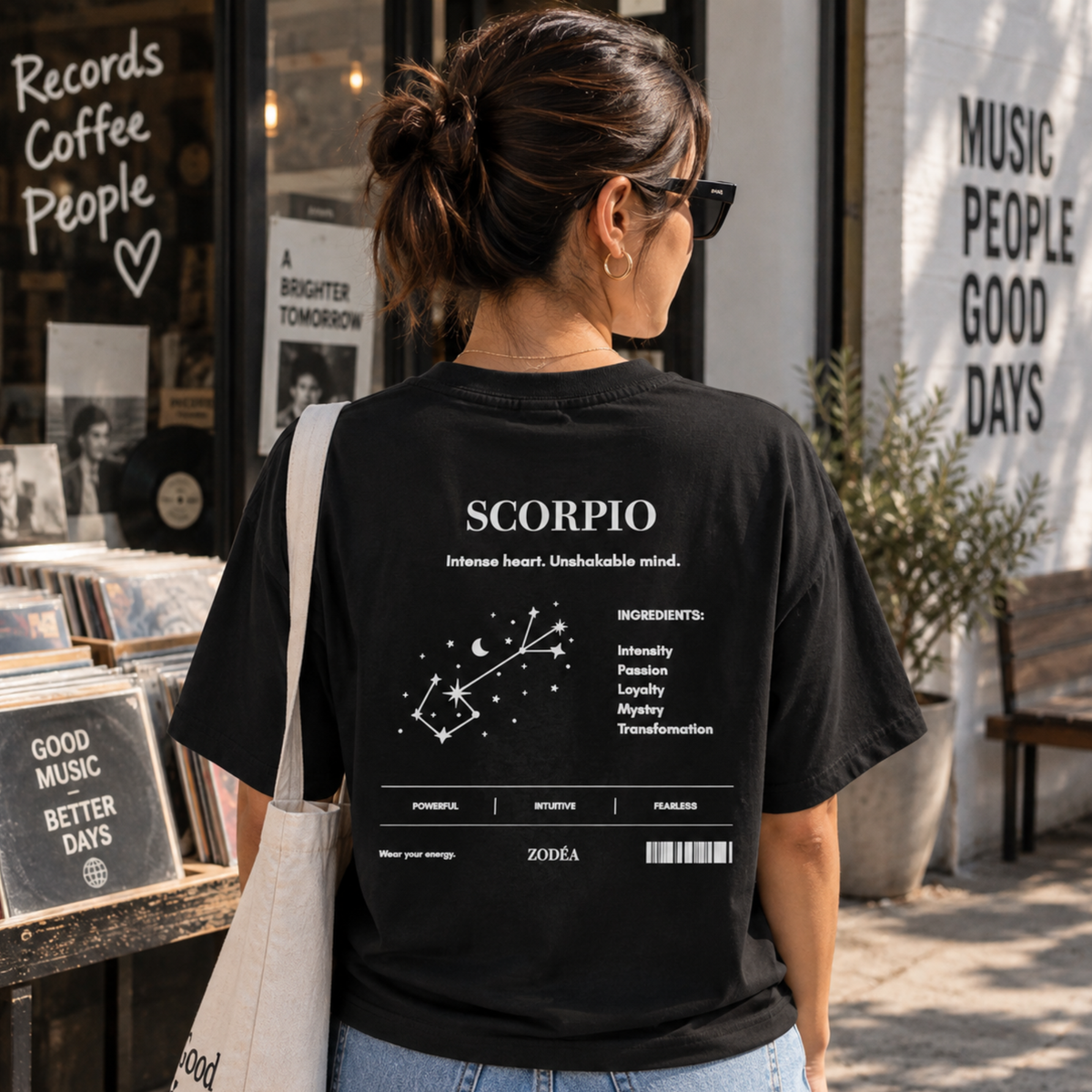 Camiseta del Zodiaco Constelación Escorpio